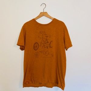 {UnitedBlue} men’s organic cotton bike graphic tee